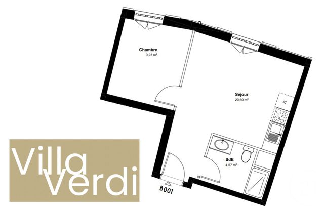 Appartement F2 à vendre - 2 pièces - 34.4 m2 - CHAMPS SUR MARNE - 77 - ILE-DE-FRANCE - Century 21 Agence Du Val