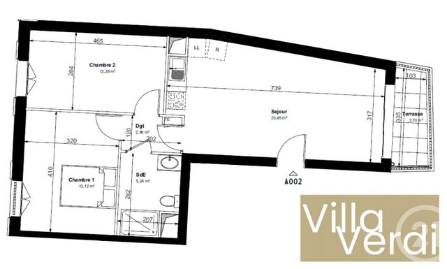 Appartement F3 à vendre - 3 pièces - 58.35 m2 - CHAMPS SUR MARNE - 77 - ILE-DE-FRANCE - Century 21 Agence Du Val